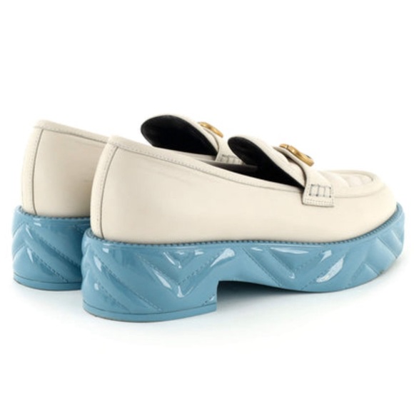 Authentic Gucci Marmont Platform Loafers. - Picture 3 of 6